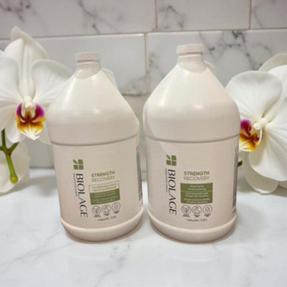 Biolage Strength Recovery Shampoo Conditioner Gallon 128 oz